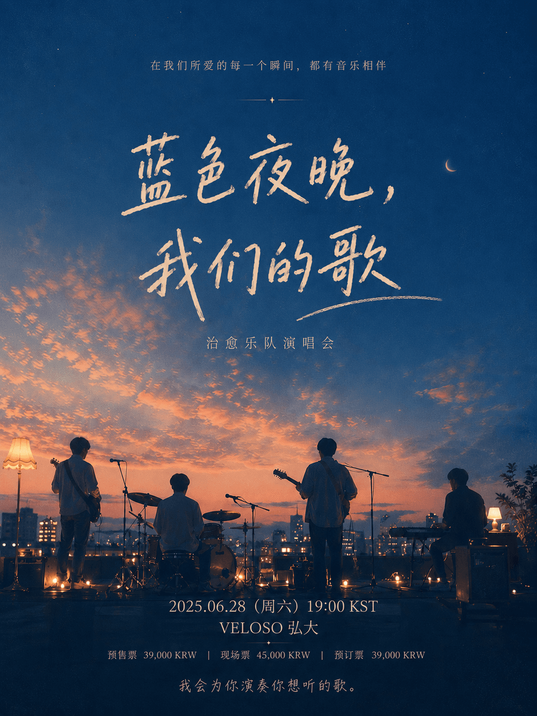 蓝色之夜，我们的歌 — 金成乐队个人演唱会